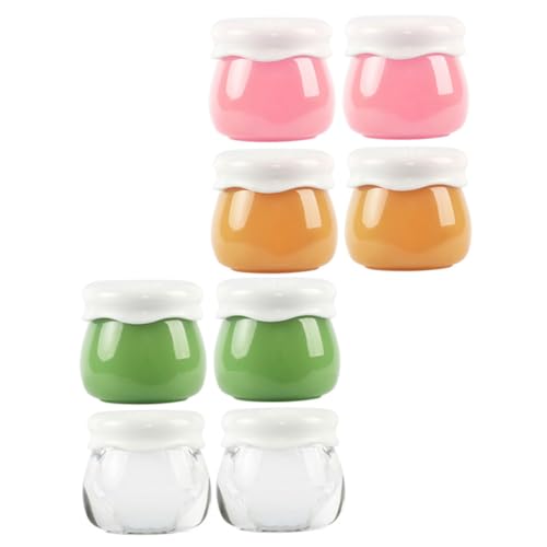 PATKAW 1 Juego Botella Cosmética Cebador Ir Recipientes Con Tapas Mini Tarros De Cuentas Cosmético Claro Neceser De Viaje Maquillaje Base Delineador De Labios Hacer Acrílico 8 Piezas