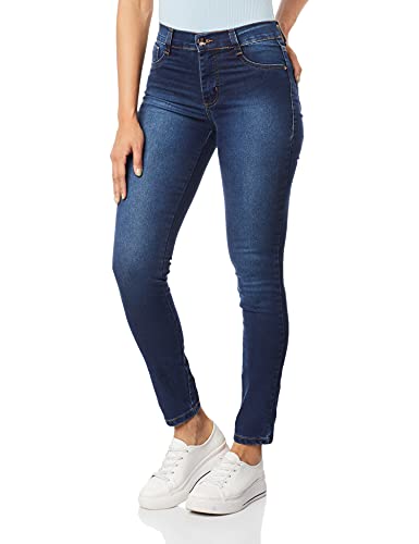 Calças hot pants, Sawary Jeans, Feminino, Indigo, 40