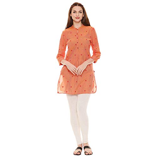 Image of STOP by Shoppers Womens Band Collar Striped Kurta (206312739-P)