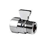 CRO DECOR Water Flow Control Valves , Brass Shower Valves G1/2 Standard Connection, Water-Saver...