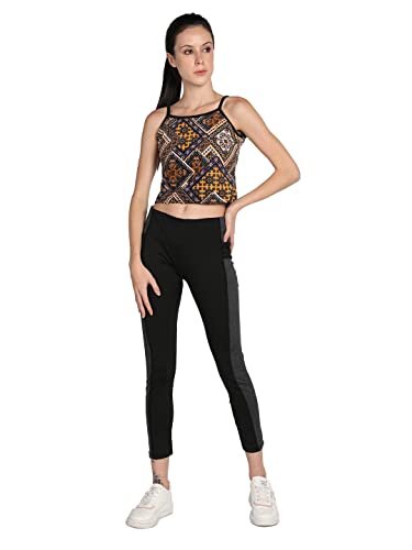 Image of CHKOKKO Women's Polyester Regular Fit Crop Top