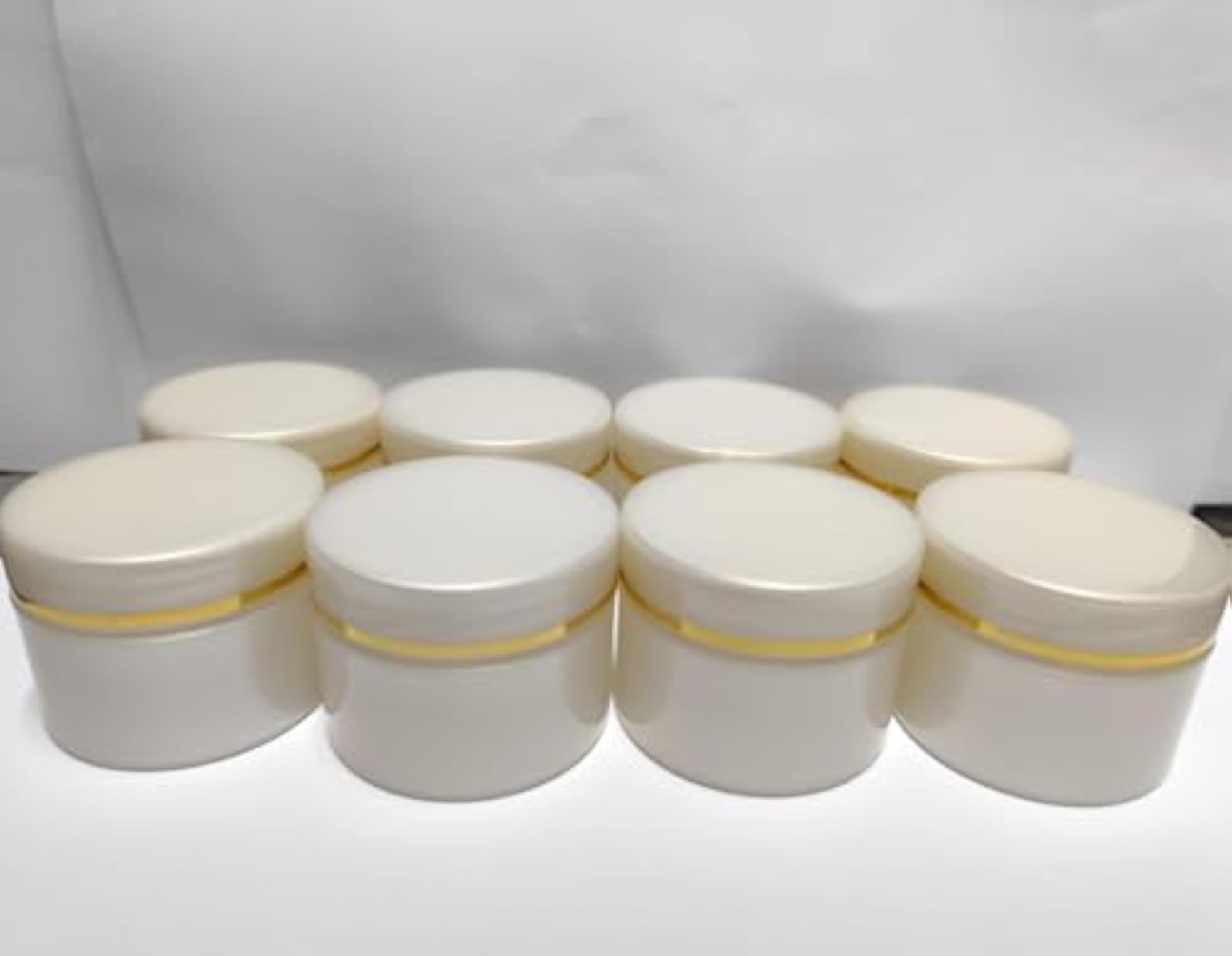 Pack of 12 Empty Container Jars, 30 ML Plastic Pearl Color
