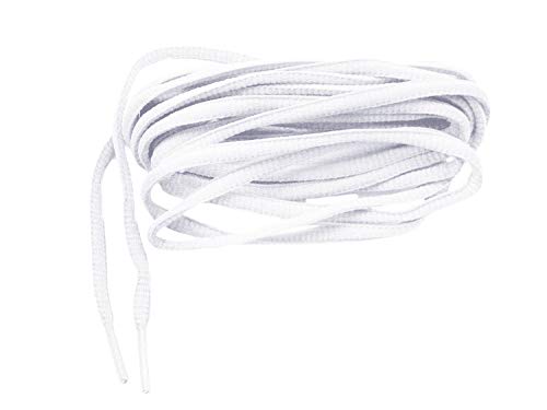 GREATLACES Fashionable Athletic Oval proATHLETIC (TM) Sneaker Laces Shoelaces Runner, Tennis, All Sports - (2 pair pack) (40 Inch 102 cm, White)