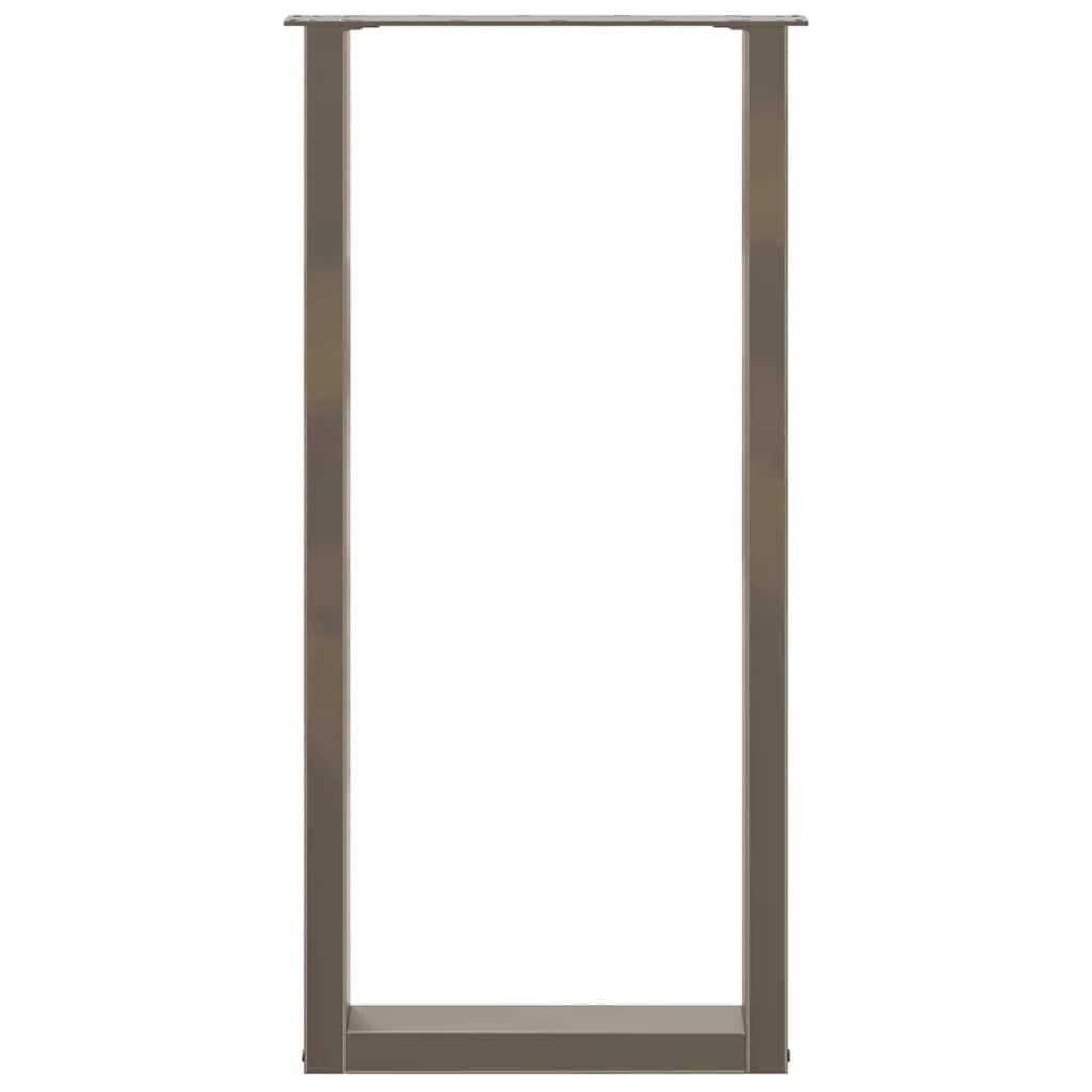 Bartischbeine 2er Set U-Form 50x100-101cm Stahl Pulverbeschichtet