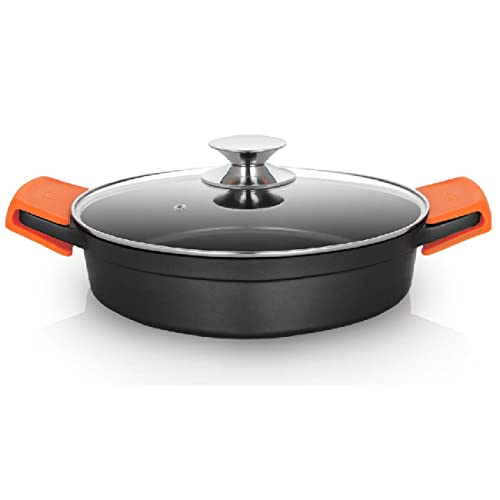 Suinga Cacerola Baja De Aluminio Fundido Full Induction Ø 24Cm. Apto Para Todo Tipo De Encimeras Y En El Horno Hasta 230ºc.