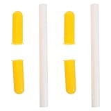 Happyyami 2個用木馬ハンドル プラスチック製 ネジ式グリップ おちゃハンドル対応 滑り止め設計 幼児用ロッキングトイ修理交換用