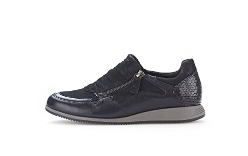 Gabor Women Trainers, Ladies Low-Tops,Removable Insole,Low Shoe,Street Shoes,Leisure,Sporty,Dark-Blue/Nightblue,38 EU / 5 UK