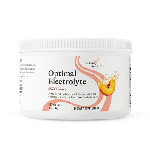 Image of Seeking Health Optimal Electrolyte Powder - with Sodium & Potassium - Support Digestion & Energy with Magnesium Electrolyte Supplement -Peach 30 Servings