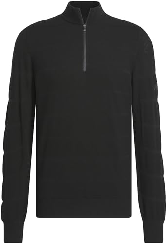 adidas Golf Men's Standard Ultimate365 Tour Wind Knit Quarter-Zip Jacket,