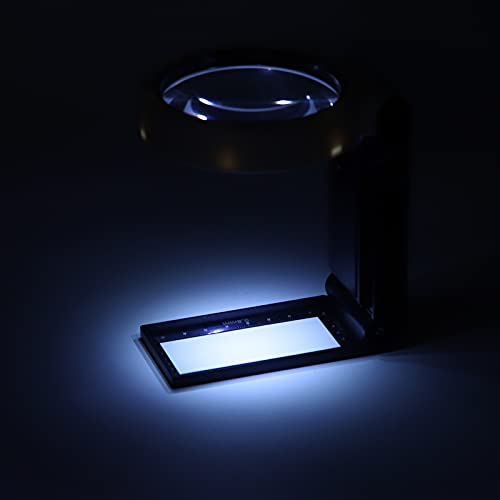 TH‑7018A Lighted Magnifying Magnifying Lens 25x, Glass Illuminated Lighted Magnifier with LED Light and High Definition Lens for Home - Image 4