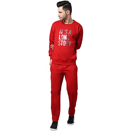 Image of Mack Jonney Fleece Printed Tracksuit Co-ord Set for Men-SW 44 LOWER 02-P