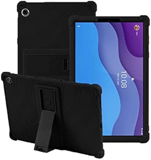 Case for Lenovo Tab M10 HD Case (2nd Gen) 10.1 Inch, XLTTONG Silicone Tablet PC Stand Cover, Anti-Fall for Lenovo Tab M10 HD 2020 TB-X306F TB-X306X (Black)