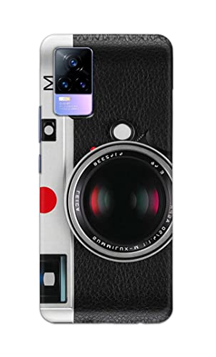 Image of Printed Hard Back Cover Case for Vivo Y73 | Vivo V21e 4G Back Cover (Vintage Camera) -1302