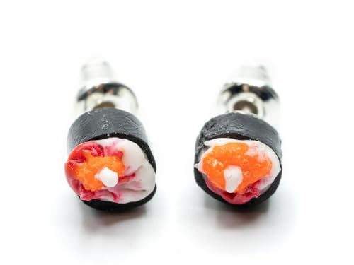 Boucles d'oreilles sushis faites main cadeau original pour femme