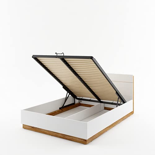 Bett DENTRO DT02 mit Lattenrost 180x200 cm Bettkasten und LED Beleuchtung...