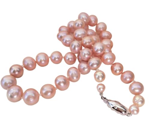 DeepMines Pink Pearl Southsea Pearl Moti Original Certified By IGL Lab पिंक पर्ल मोती नेकलेस Chandra Ratan Moti Precious Gulabi Pearl Necklace For Women Mukta Ratna Stone