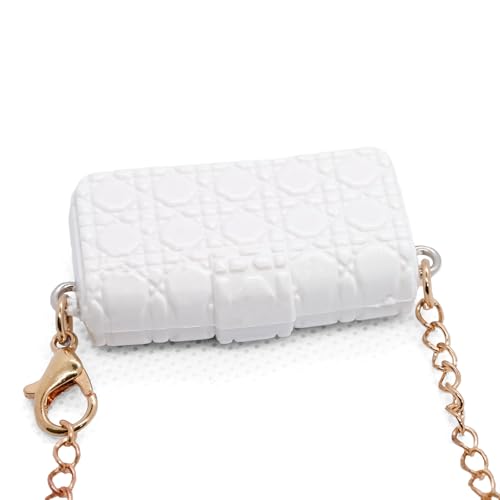 17cm Doll Bag - Premium Handmade Bag - Luxury Chic Style Set High-End Fashion Accessories (No Doll, Only a Bag) - DDWhite — view 3