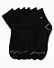 Calvin Klein Mens Quarter Socks - 6 Pack Performance Cushioned High Quarter Cut Athletic Socks for Men With Arch Support, Size 7-12, All Black