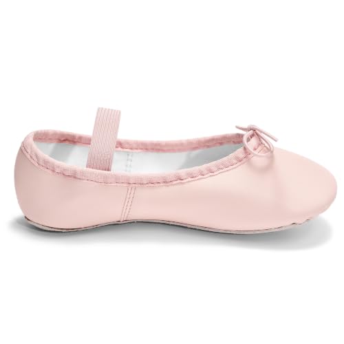 Stelle Ballet Shoes for Girls Toddler Dance Slippers PU Leather Boys Ballerina Shoes for Toddler/Little Kid/Big Kid/Women(Ballet Pink 9MT)