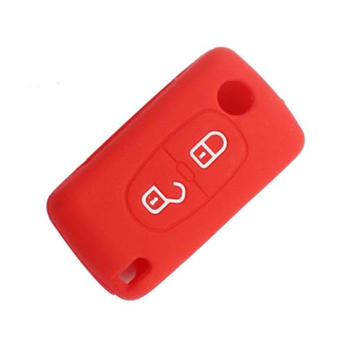 Housse en silicone pour clé Citroen C2 C3 C4 C8 protège votre télécommande à 2 boutons
