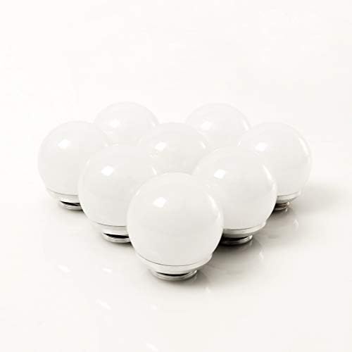 Crystal Vision LUXI Vanity Makeup Mirror Light Kit - Hollywood Style Natural White LED (8 Bulb)