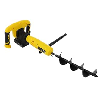 Cordless Earth Auger, DC20V, 350W Electric Earth Auger Cordless ...