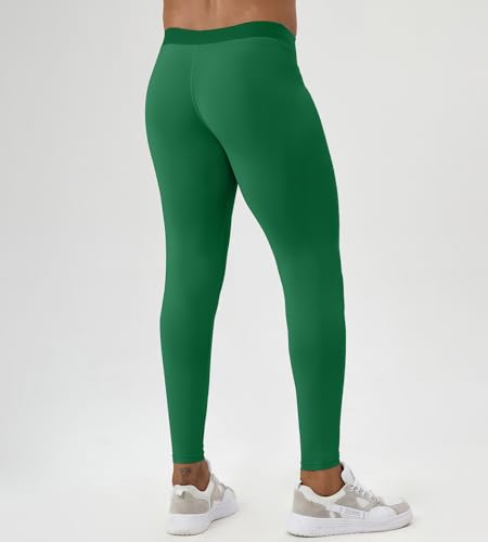 Men's Compression Pants Running Leggings,Workout Gym Football Tights Athletic Cool Dry Sports Yoga Base Layer Pants2