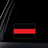 Thin Red Line Car Decal / Sticker