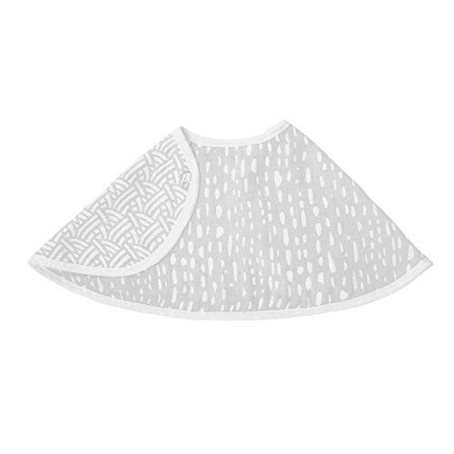 aden + anais Essentials Burpy Bib, 100% Cotton Muslin, Soft Absorbent 4 Layers, Multi-Use Burp Cloth and Bib, 22.5