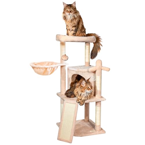 Arbre a chat de qualité supérieure garanti 5 ans en peluche