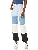 [BLANKNYC] Womens Luxury Clothing Ribcage Straight Leg Denim Jean Pants, The Baxter, Block Him, 26