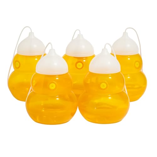 Trampa Avispas Exterior-Avispas Eliminar Exterior-Anti Avispas Exterior-Trampa Avispas-TRAMPAS para Avispas-Avispas-Pack 5 TRAMPAS