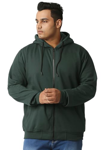 Image of Wear Your Opinion Men's Plus Size Fleece Zipper Hoodie Jacket