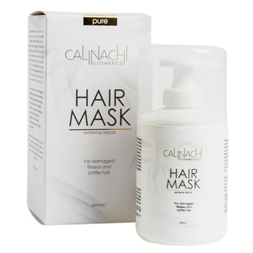 CALINACHI Mascarilla reparadora de proteínas contra la caída del cabello (seca a normal y normal) 300 ml.