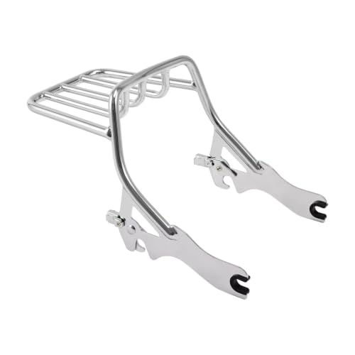 Porte-bagages double pour moto Softail Street Bob en acier robuste noir