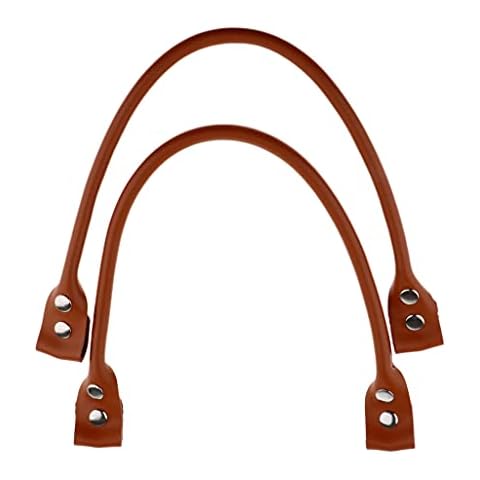 1 Paar Taschengriff Griff Taschenzubehör Taschengriffe Taschenhenkel für Einkaufstasche Shopper Tote Handtasche, Braun Cover