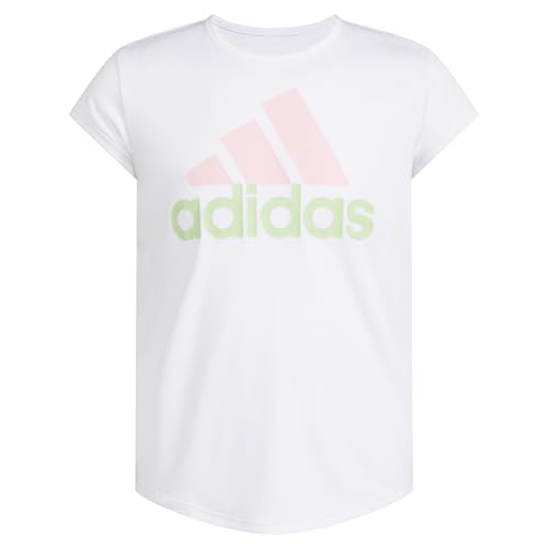 Image of adidas Girls' Short Sleeve Scoop Neck Tee T-Shirt