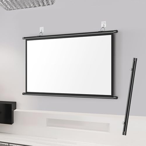 Pantalla manual para proyector HD 72 pulgadas 4:3 miniatura 1