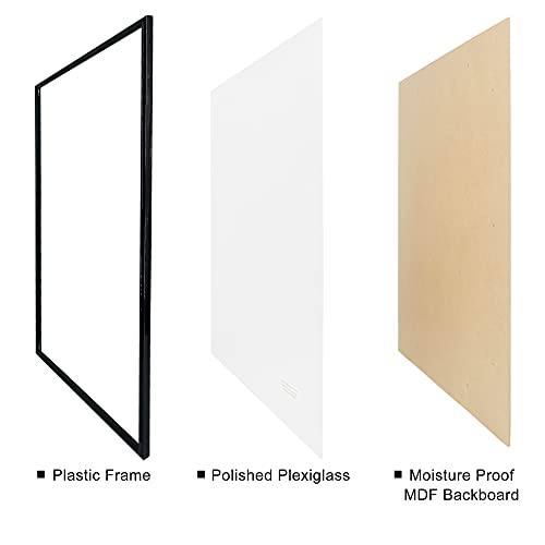 Graduationmall FF-PF1-2436-1 24X36 Poster Frame With Uv Protection Acrylic,Hanging Hardware thumb #5