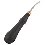 COLLBATH Lima per Smussare la Pelle in Acciaio Inox 5Mm Strumento Professionale per Levigare e Lucidare la Pelle Accessorio Artigianale Durevole per Manutenzione e Riparazione