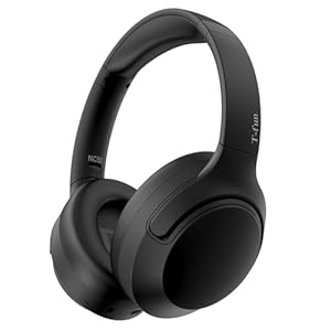 NC50 Hybrid Active Noise Cancelling Headphones,Foldable Wireless Over-Ear Headset with Microphone for Voice Assistant,65 Hours Playtime,Multipoint Bluetooth Connection