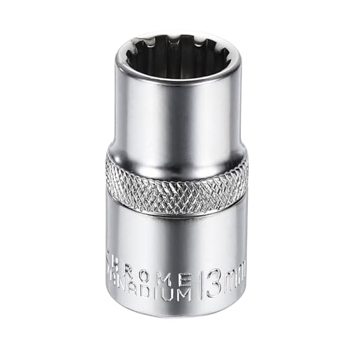 HARFINGTON Douille 12 Points Entraînement 1/2" 13mm Courte 1.5"/38mm L