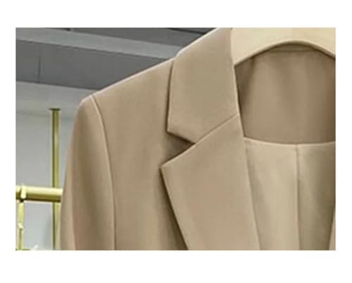Blazer style coréen à boutonnage simple manteau lâche café S - 4