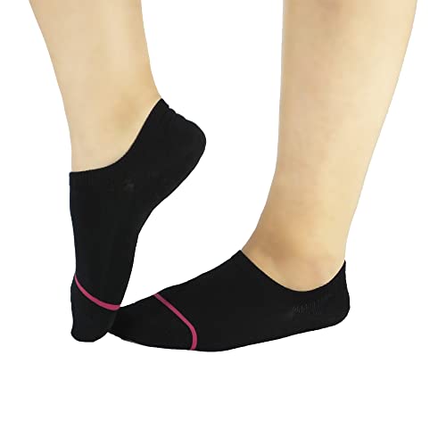 Image of Women's 6-Pack Anti Slip Odor Proof Blister Resisting Moisture Wicking Cotton No Show Invisible Liner Socks