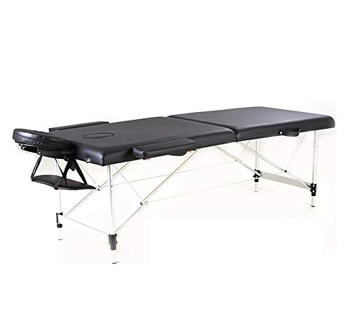 Preisvergleich Produktbild Massageliege Massagetisch Massagebett Massagestuhl mit 3 Zonen tragbaren höhenverstellbaren Holzfüßen Einfache Installation Ergonomische Kopfstütze klappbar höhenverstellbare Aluminiumfüße