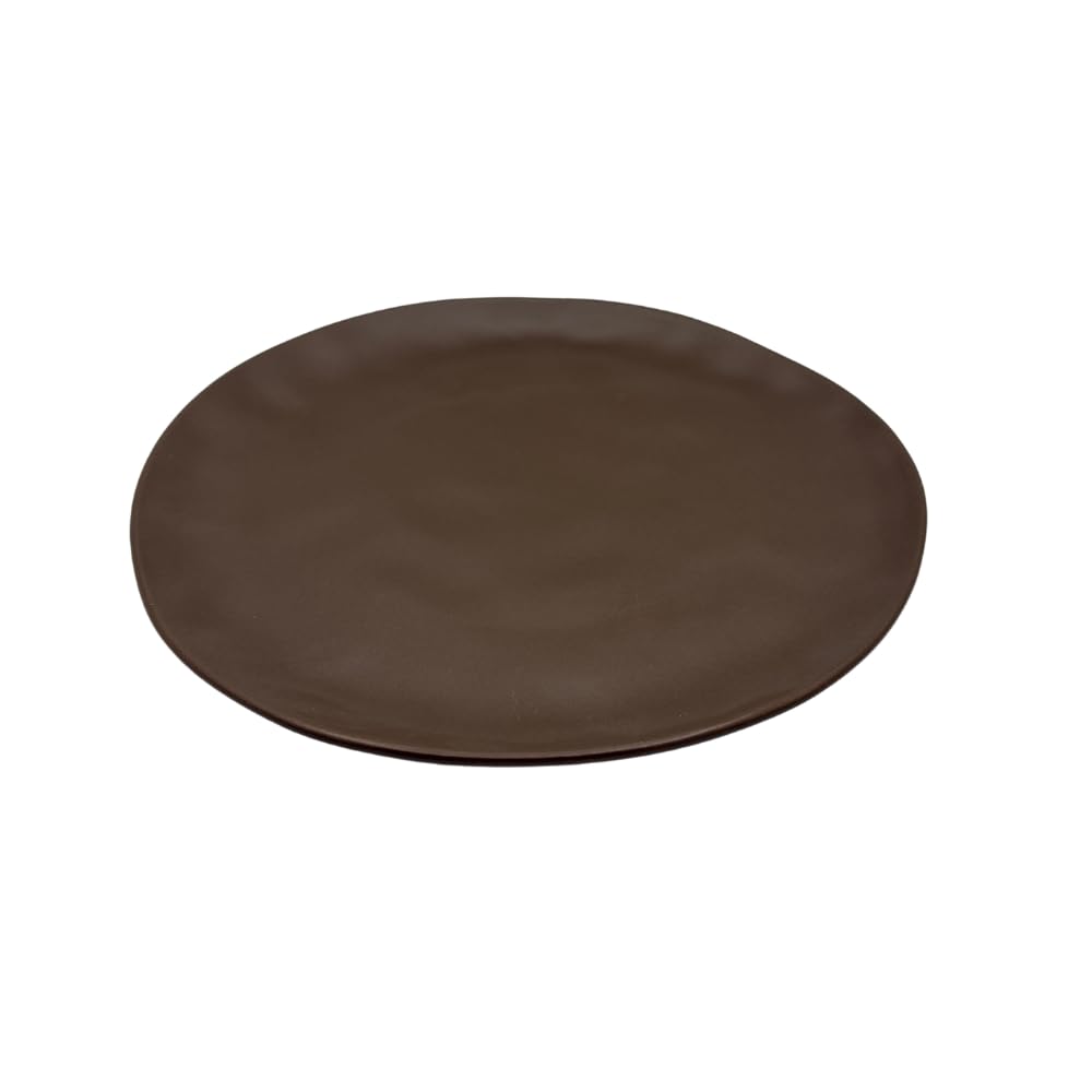 Organic Cappuccino – Servizio Piatti 18 Pezzi in Stoneware Effetto Artigianale, Colori Marrone e Crema, Moderno e Nordico, Lavastoviglie e Microonde