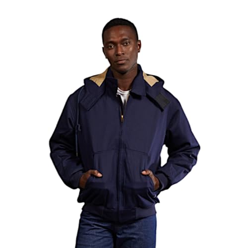 Image of Rasco FR Men's Duck Hooded Jacket, Designed in the USA, Removable Hood, Front Pouch Pockets, CAT 3, NFPA 2112