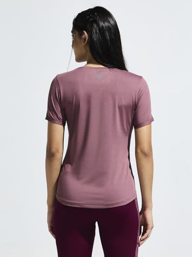Image of Women's V Neck Cut & Sew Mesh Panel Top