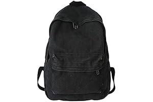 Timeless and Durable Black Denim Backpack for Versatile Adventures