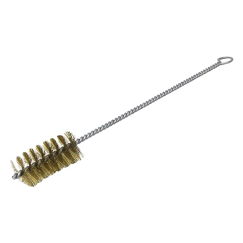Image of Brush Research 84 Ring Handle Tube Brush, Brass, 1-3 /4 inch Diameter x 18 inch Overall Length (Pack of 1)